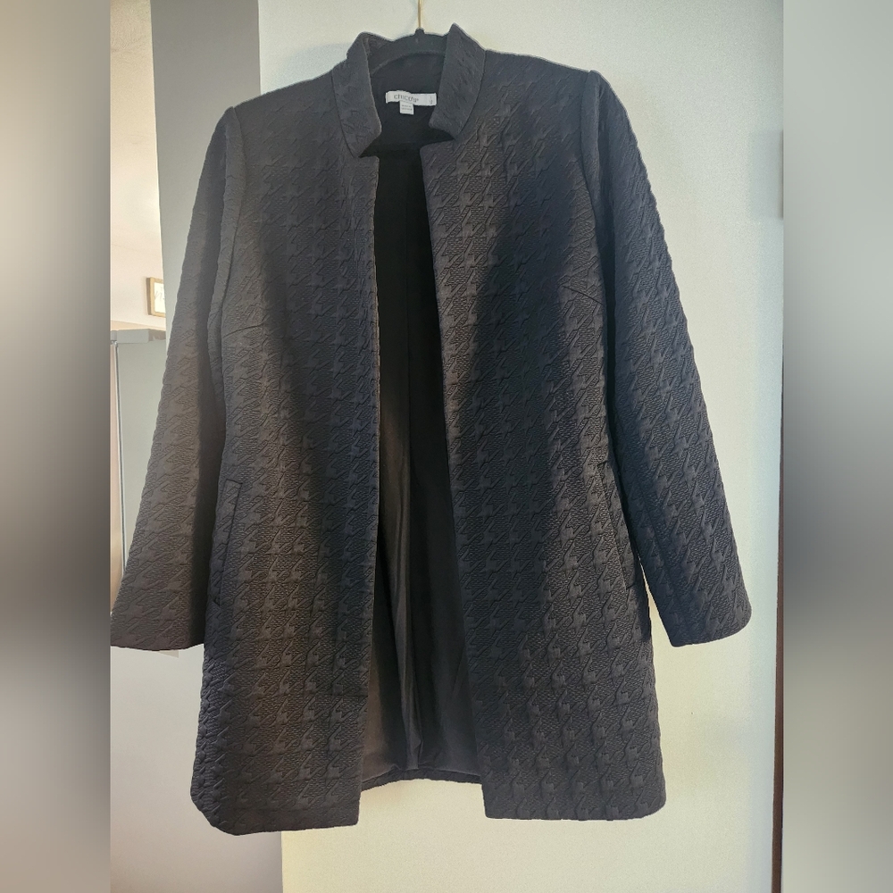 Chico's Black Textured Women's Blazer